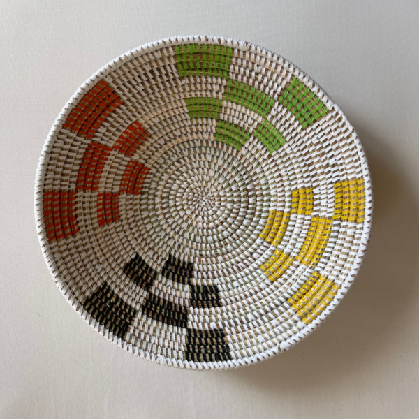 Panier de décoration coloré africain 31 cm